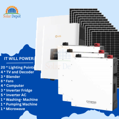 -------SunVault 2 Package-------- 10KW Inverter  15KWH Lithium  Battery  20 x 545W Solar Panels Roof Rack Thunder Arrestor Cables